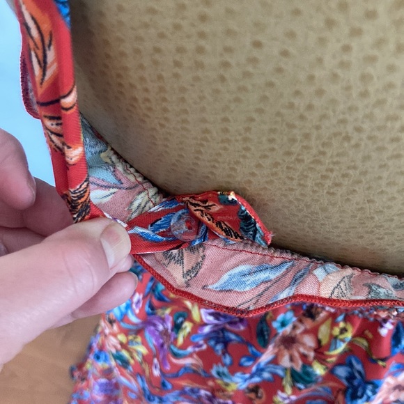 B-O-G Collective Red Floral Dress - Picture 4 of 5